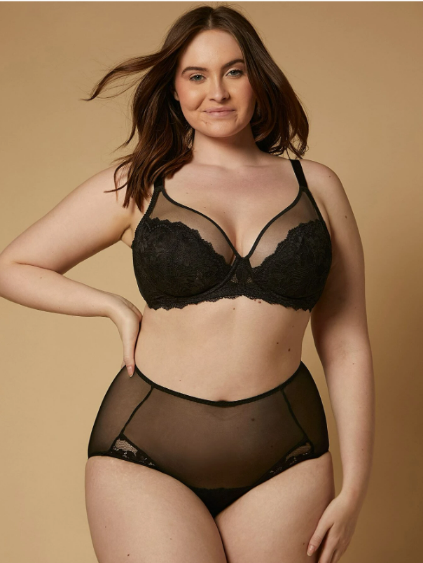 DUMMY - Brasier Luvlette de encaje con cobertura completa y sin forro 40DD/90 E